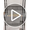 Golpart 8-Tier Wire Closet Shelf Storage Organizer Black 74.2"H