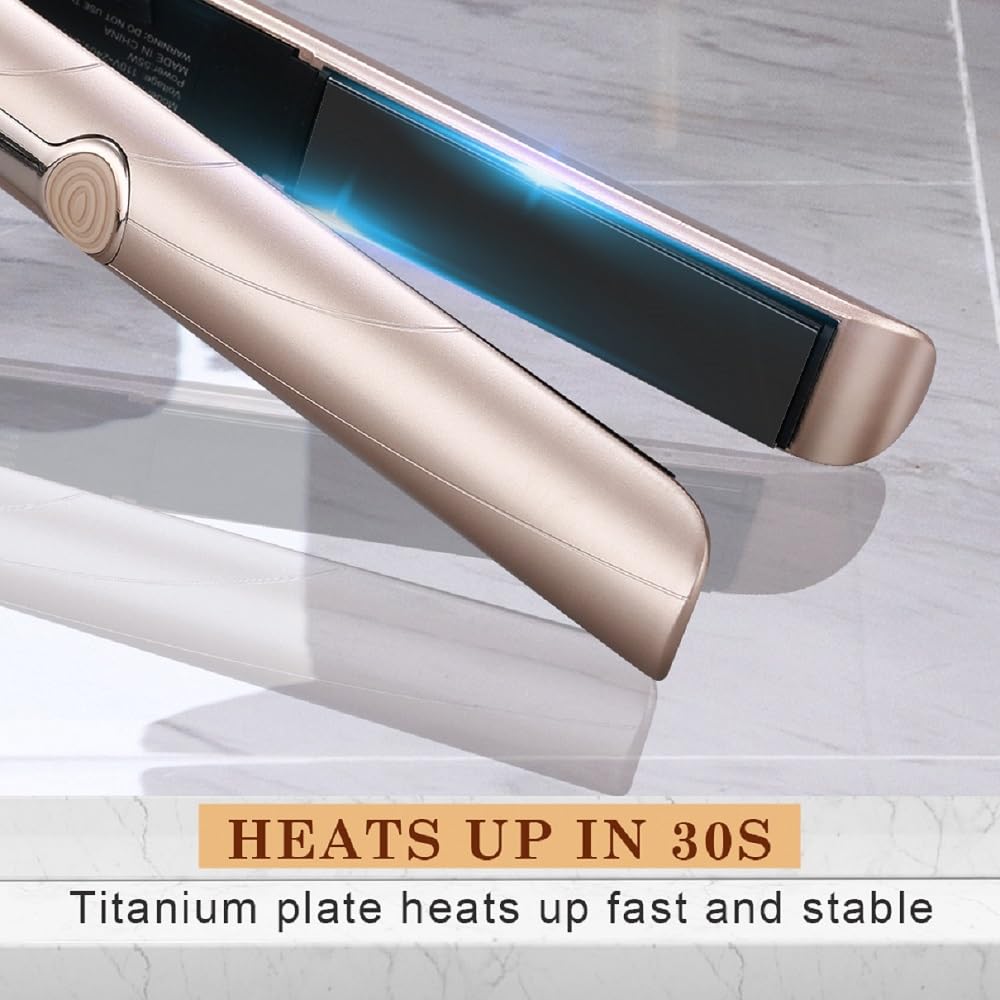 Hair Straightener Flat Iron, 2 in 1 Professional Hair Straightener and Curling Iron, 230℉-450℉ 1 Inch, Suitable for All Personal Professional Salon Hairstyles, Gift for Girls Women