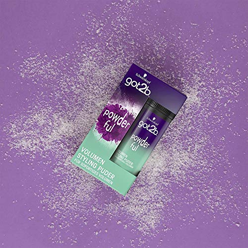 Got2B Schwarzkopf Powder'ful Unisex Root Hair Styling Powder, For Instant Volume and Root Boost, Vegan, 10g