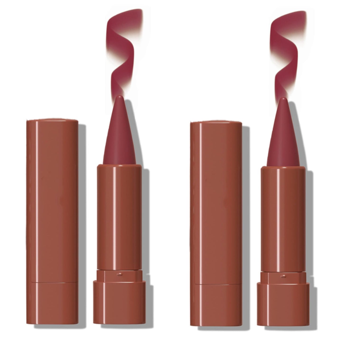 Velvresse 2-in-1 High Pigmented Lip Liner and Lipstick Pencil Set - Longlasting Waterproof Smudgeproof Lip Pencil Matte Nude Lipstick Makeup with Smooth Creamy Gradient Finish.(2pcs#09+#09)