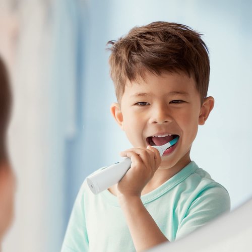 Philips Sonicare for Kids Original Compact Sonic Toothbrush Heads - 4 Pack (Model HX6044/33)