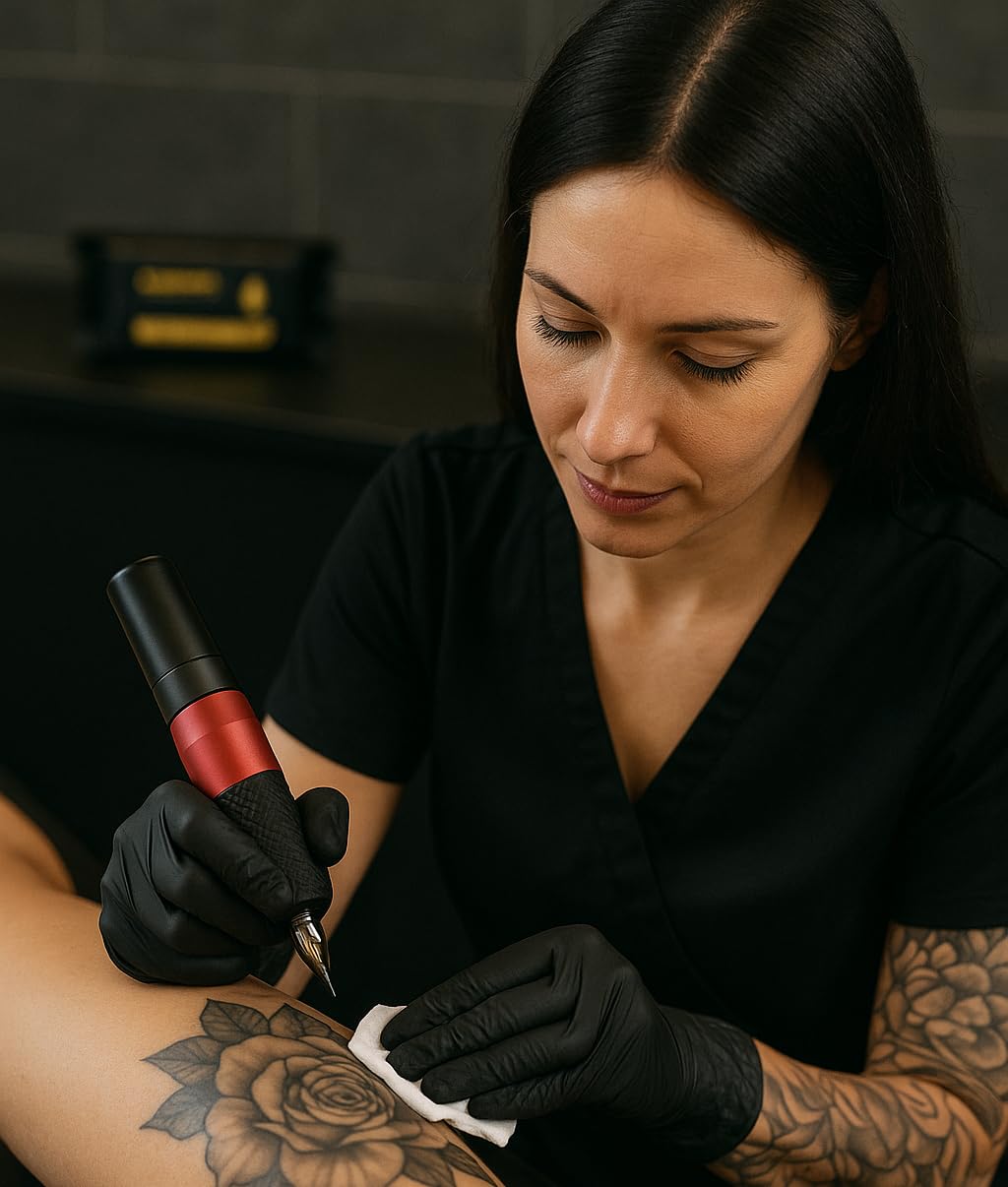 CleanSkin Cleansing Green Soap Tattoo Wipes All in One Solution Tattoo Wipes for during Tattooing | Tattoo Aftercare | Green Soap for Tattooing