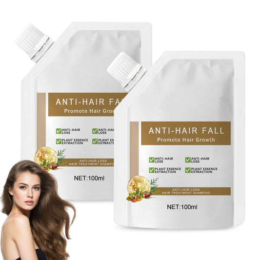 2Pcs Anti-Hair Fall Hair Loss Shampoo, Anti-Hair Fall Promote Hair Growth, Anti Hair Loss Shampoo, Moisturizing & Promoting Hair Growth, Suitable for All Hair Types (2PCS)