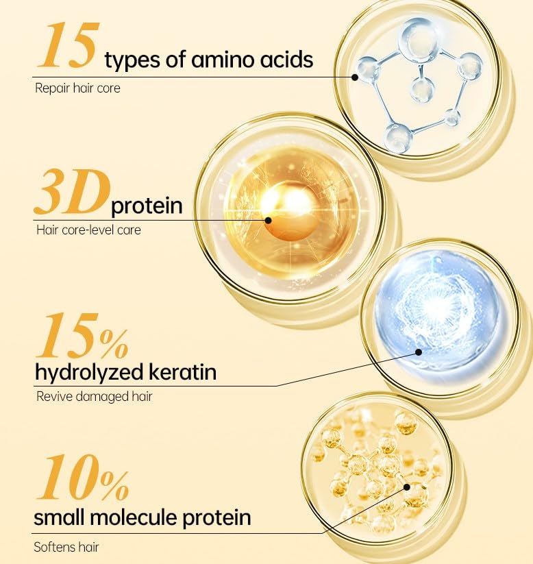 8s Revitalizes Hot Dyeing Damaged Hair Mask, 8 Seconds Revitalizing Hair Mask for Hot Dyed & Damaged Hair, And Dye Repair Conditioner, Instant Smooth Frizz Daily Care Perm (1)