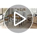 78.7-Inch Long Bar Table Counter Height Industrial Dining Table