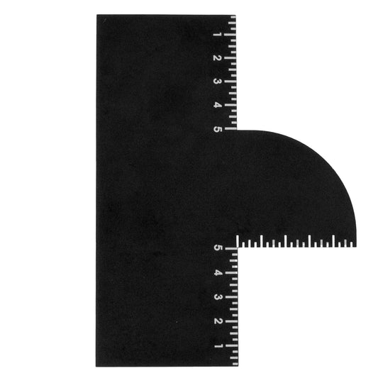 Enhancement Card for Barbers with Measurement Indicators, Reusable Hairline Shaping Tool and Color Spray Edge Line up Tool for Barber Accessories