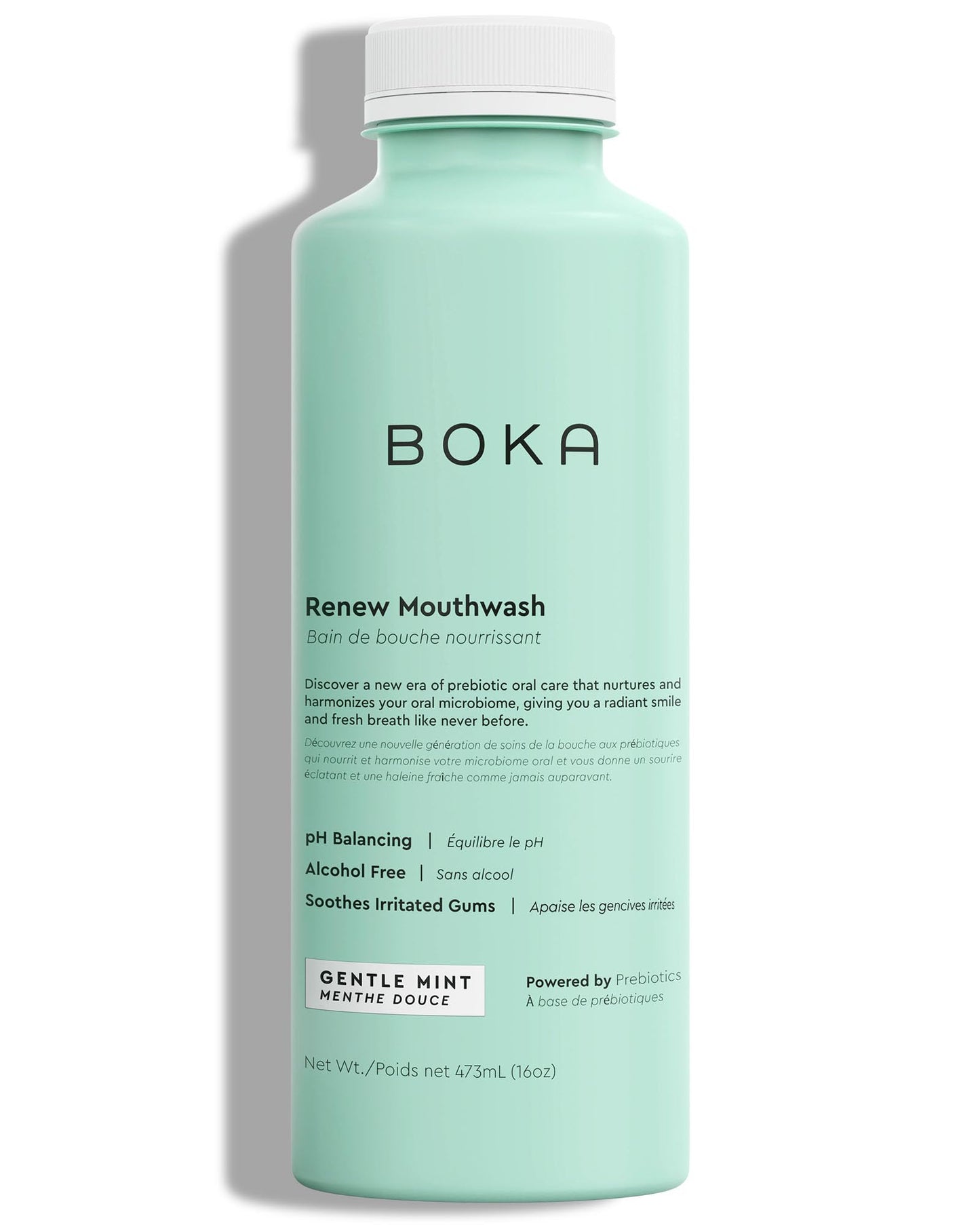 Boka Renew Mouth Wash for Adults - Mouthwash Alcohol Free, Mouth Rinse Fluoride Free Mouthwash, Freshens Breath, Oral Rinse Mouthwash No Alcohol, Mouth Wash for Gums, Mouthwash Gum Health