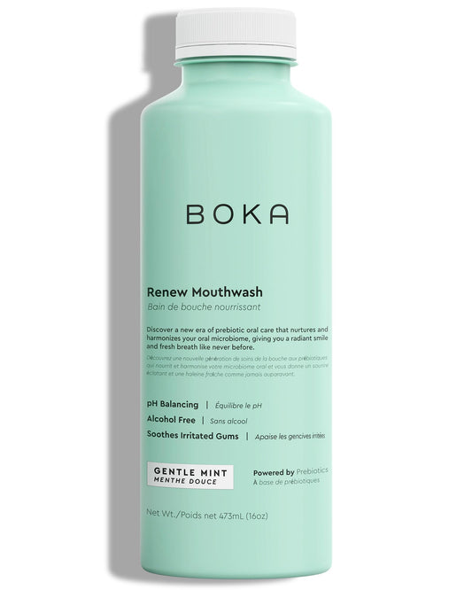 Boka Renew Mouth Wash for Adults - Mouthwash Alcohol Free, Mouth Rinse Fluoride Free Mouthwash, Freshens Breath, Oral Rinse Mouthwash No Alcohol, Mouth Wash for Gums, Mouthwash Gum Health