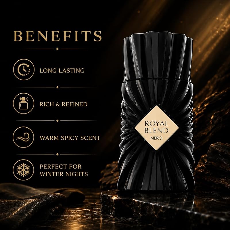 Royal Blend Nero EDP 100ml by Fragrance World - Extrait de Parfum