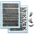 KevKev Lash Clusters Individual Lashes 3D Style Eyelash Clusters 320 Pcs Cluster Lashes 30+40+50D Wispy Volume Lashes DIY Lash Extensions Thin Band & Soft (Pluffy 30+40+50D,D-8-16mix)