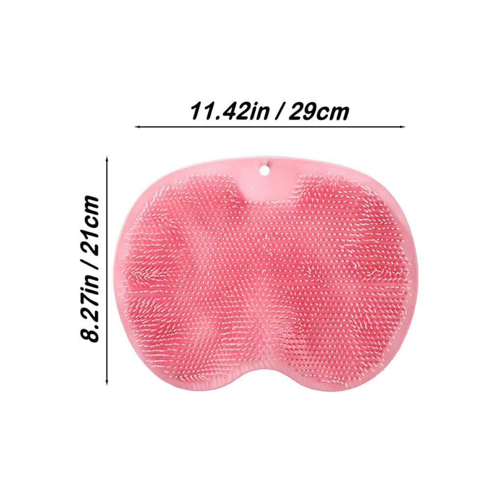 Solespa Hands-Free Silicone Foot Scrubber Mat, Foot Scrubber for Shower, Back and Feet Cleaning Mat (Green, 0.27lb)