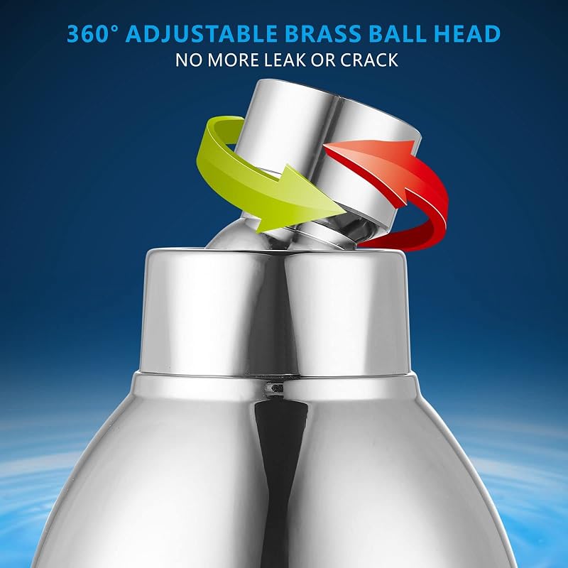 10 Pack High Pressure Shower Head Chrome Version - Universal Replacement