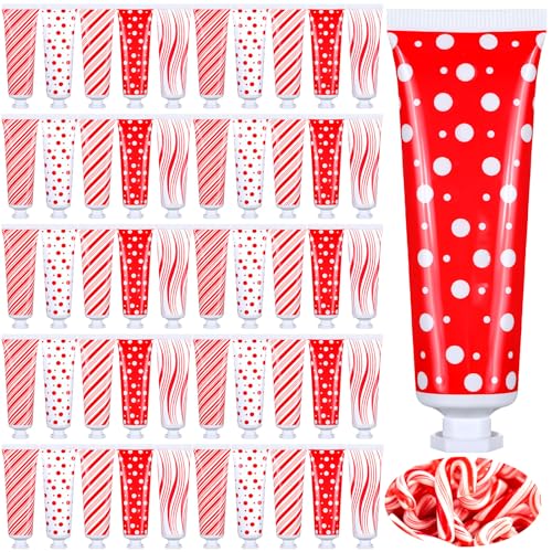 30 Pcs Christmas Hand Cream Set - Peppermint Candy Travel Size Holiday Gift