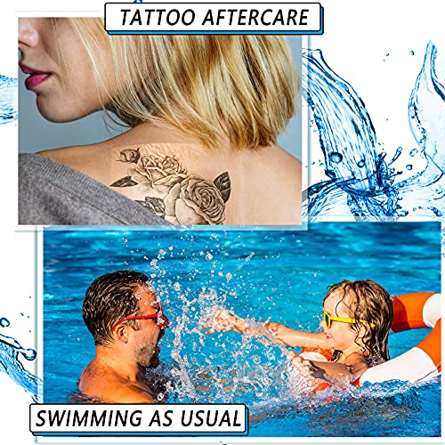 Waterproof Transparent Adhesive Bandages Set for Tattoo Aftercare - 18 Rolls, 3 Sizes