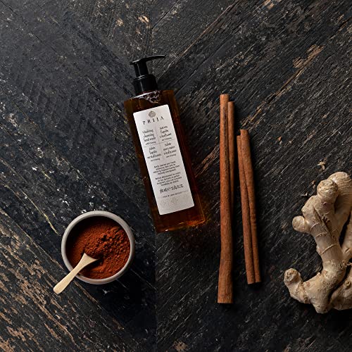 Prija Vitalising Hand Wash with Ginseng Extract Gently Cleanses Hands, Moisturizing Liquid Hand Soap, Vegan Friendly with Energizing Fragrance 3 x 12.85 Fl. Oz