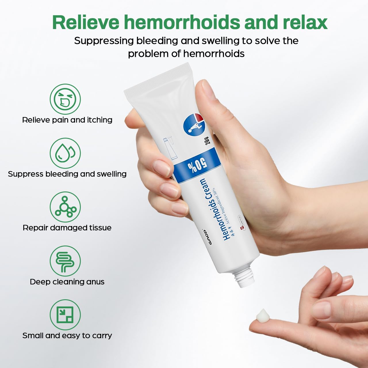 NXHMSWYG Hemorrhoid Cream, Fissure Ointment Body Care Cream Helps to Relieve Pain&Reduce Burning for Men and Women (2pcs)