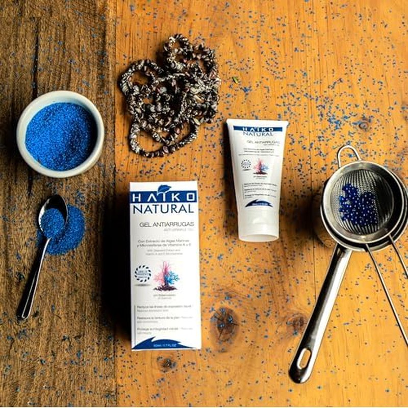Anti-Aging Gel with Marine Algae Extract and Vitamins A & E. Smooths Fine Lines and Boosts Skin Elasticity. Deep Hydration and Cell Renewal. Paraben-Free, Cruelty-Free - 1.7 FL.OZ / 50g