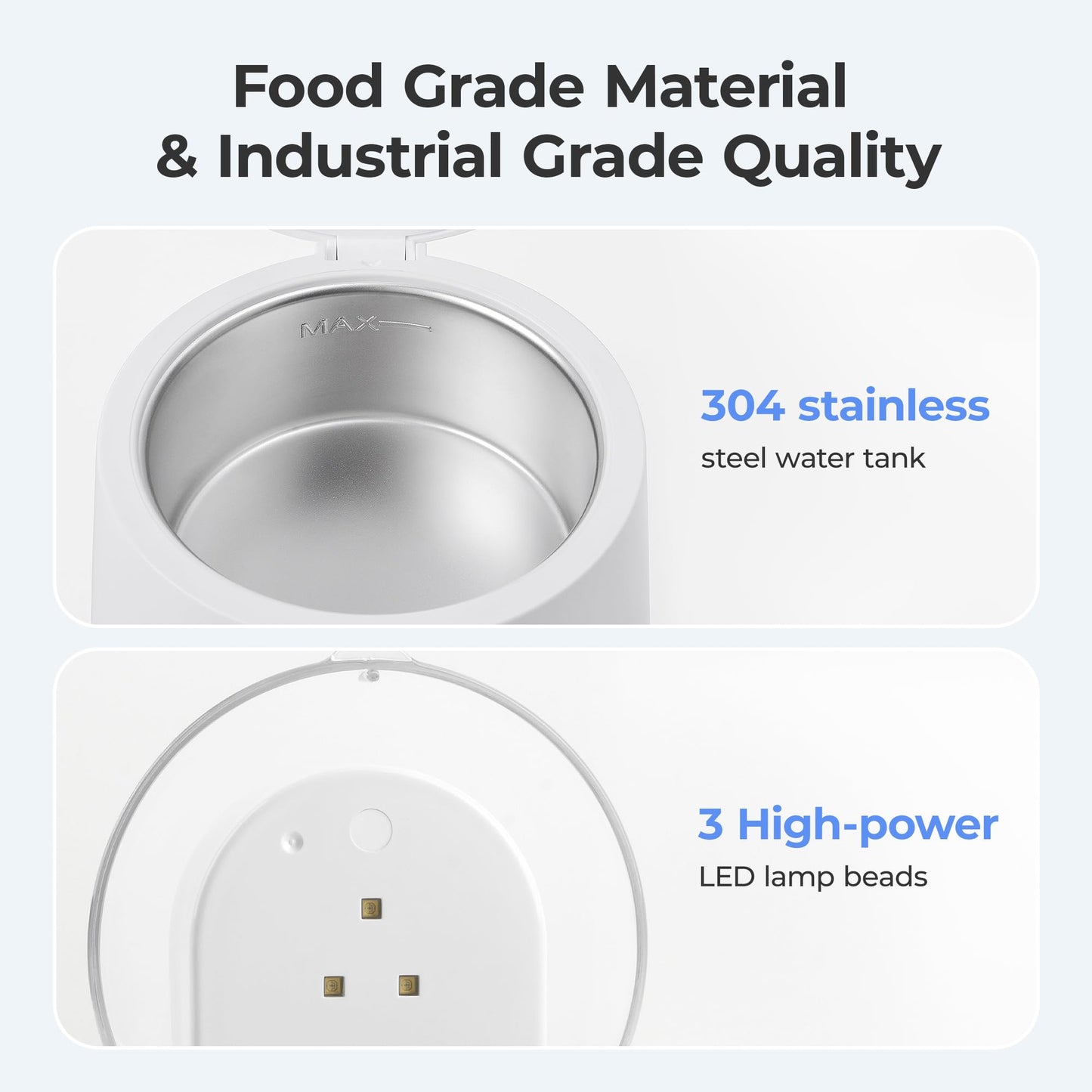Guntsous Ultrasonic Retainer Cleaner Machine: 45kHz Medium Frequency Stain Away Plus Sonic Cleaner with Three Professional LED Lights for Denture Dental Jewelry Ring Mouth Night Guard Aligner