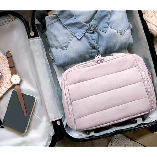Toiletry Bag, Travelfree Toiletry Bag, Travel Toiletry Bag, 4-in-1 Multi-functional Wide-Open Travel Cosmetic Bag, Waterproof Dry-Wet Separation (Yellow)