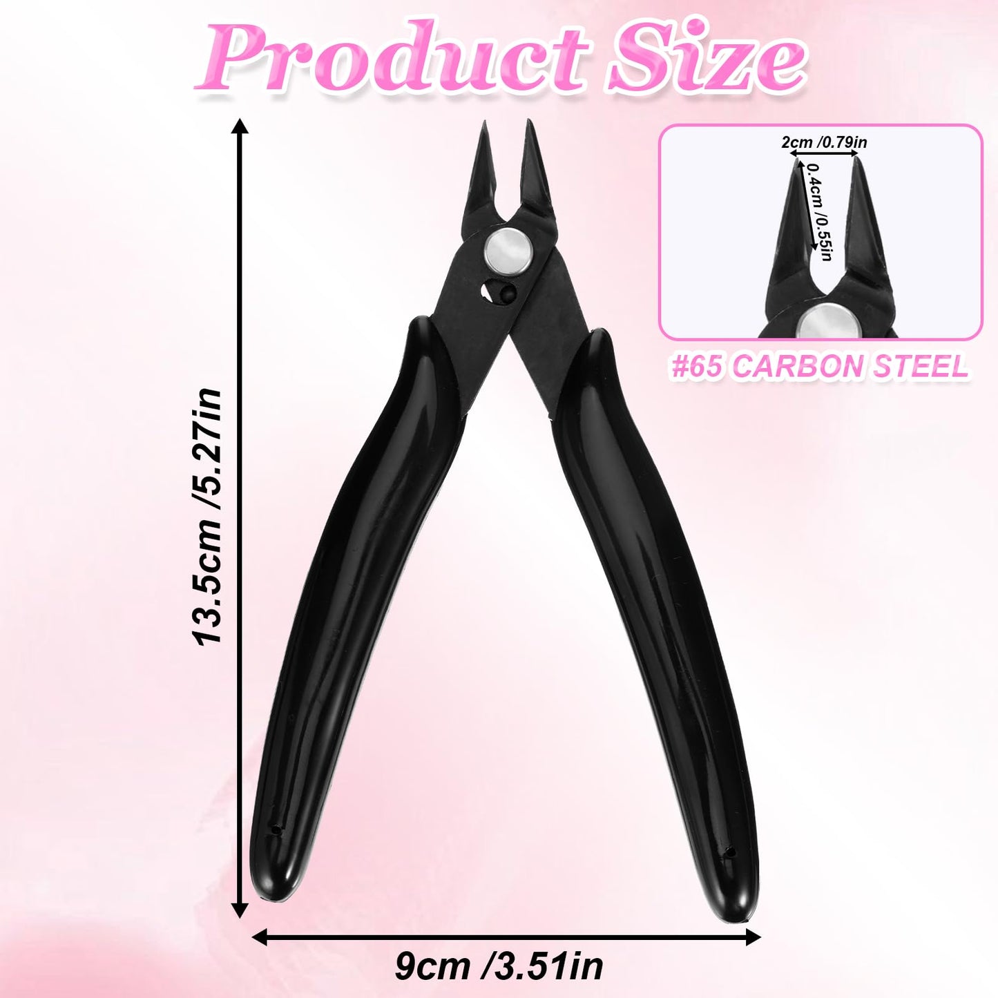 Rhinestone Remover, Black 5" Metal Nail Art Scissors, Rhinestone Remover Nipper, Nail Art Decorations Removers DIY Tool Accessory