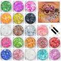 Body Glitter Face Glitter Makeup Festival Glitter, 20 Colors Face and Body Glitter Gel, Hair Glitter Gel, Body Makeup