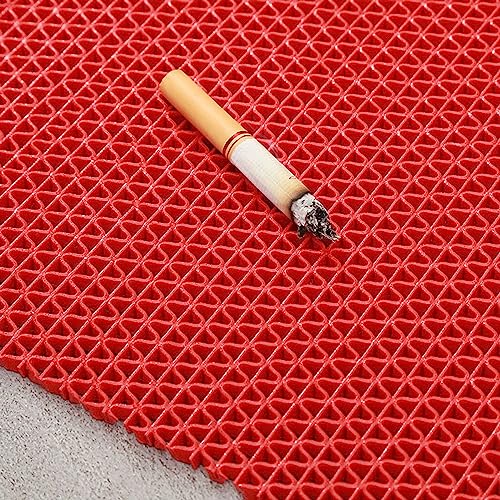 WLWLEO 236'' x 35.4'' Heavy Duty Non Slip Drainage Floor Mat for Wet Areas, Gray (0.9x6M, 0.2'' Thick)