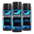 Axe Blue Lavender Body Spray for Men, 3 Pack, 2.9 oz – Long-Lasting Fragrance