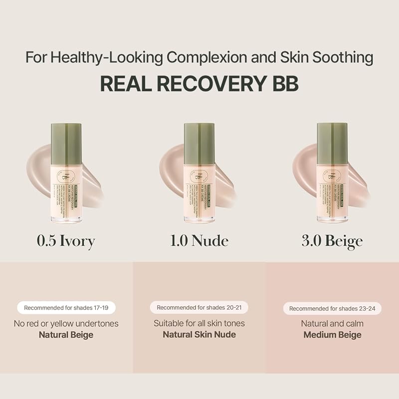 Derma Zinc Matcha MX BB Cream 0.5 Ivory – Lightweight Hydrating Formula, 6 Shades
