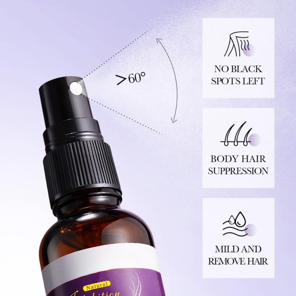 Hair Inhibitor Spray, Hair Inhibitor For Face, Soothing Hair Growth Inhibitor for Face, Underarms, Legs, More, Hair Inhibitor, After Wax Care for Women & Men.