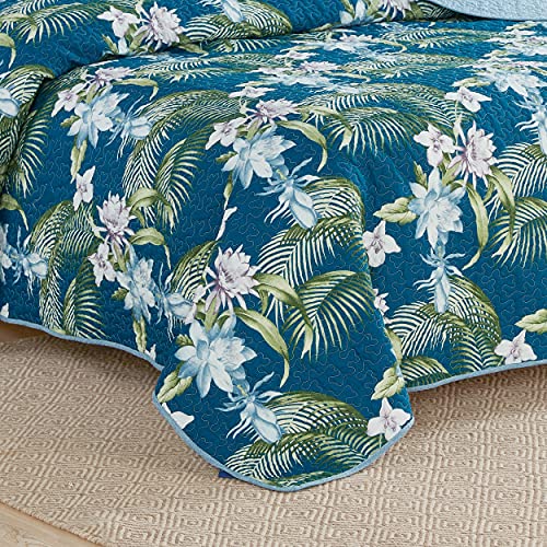 Queen Cotton Reversible Comforter Set with Shams – Tommy Bahama Bedding