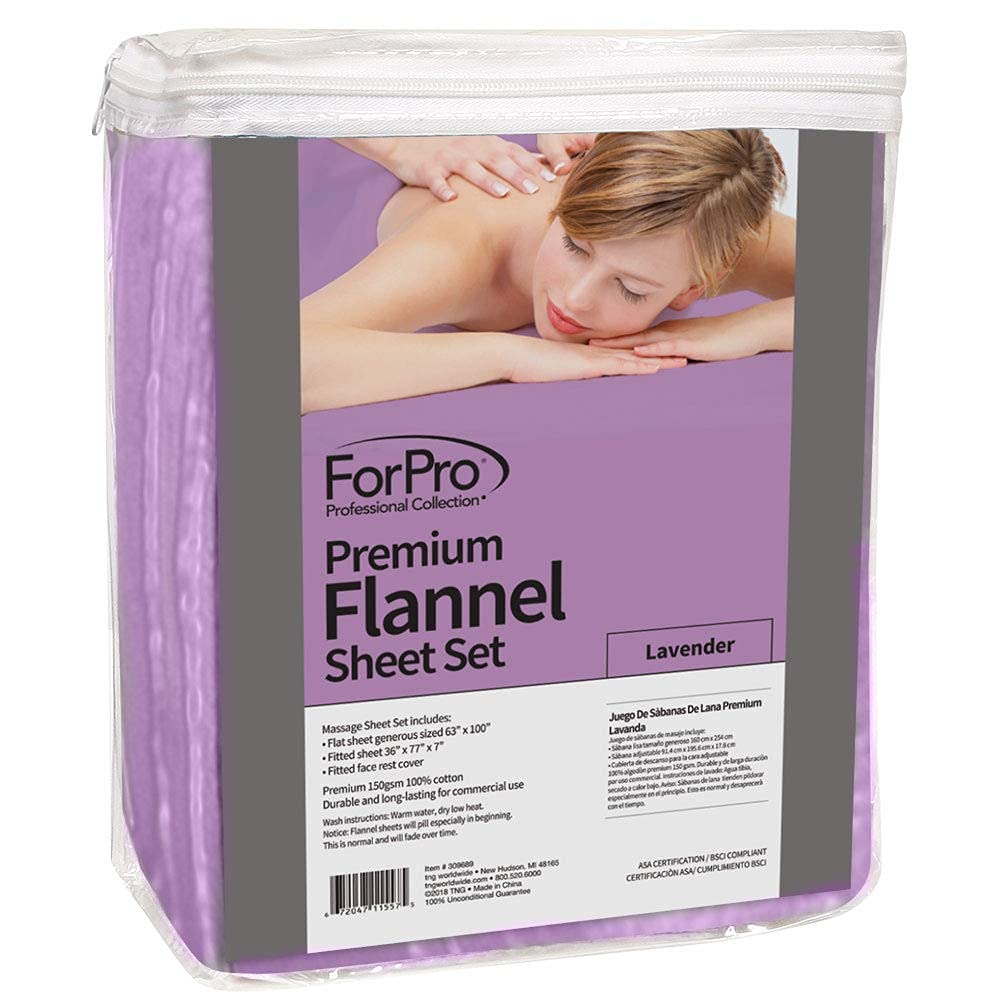 Premium Designer Flannel Massage Sheet Set - 3-Piece, Island Tranquility for Massage Tables