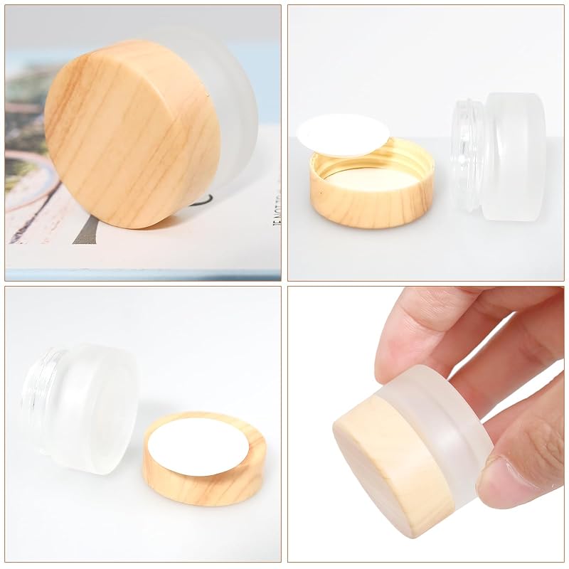 64 Pcs Glass Cosmetic Jars 5g with Leak-Proof Lids – Ideal DIY Cream Containers (Variation of THIS listing: 64+5 Gram)
