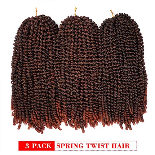 16 Inch Spring Twist Crochet Hair for Butterfly Locs - T1B 350 Variation
