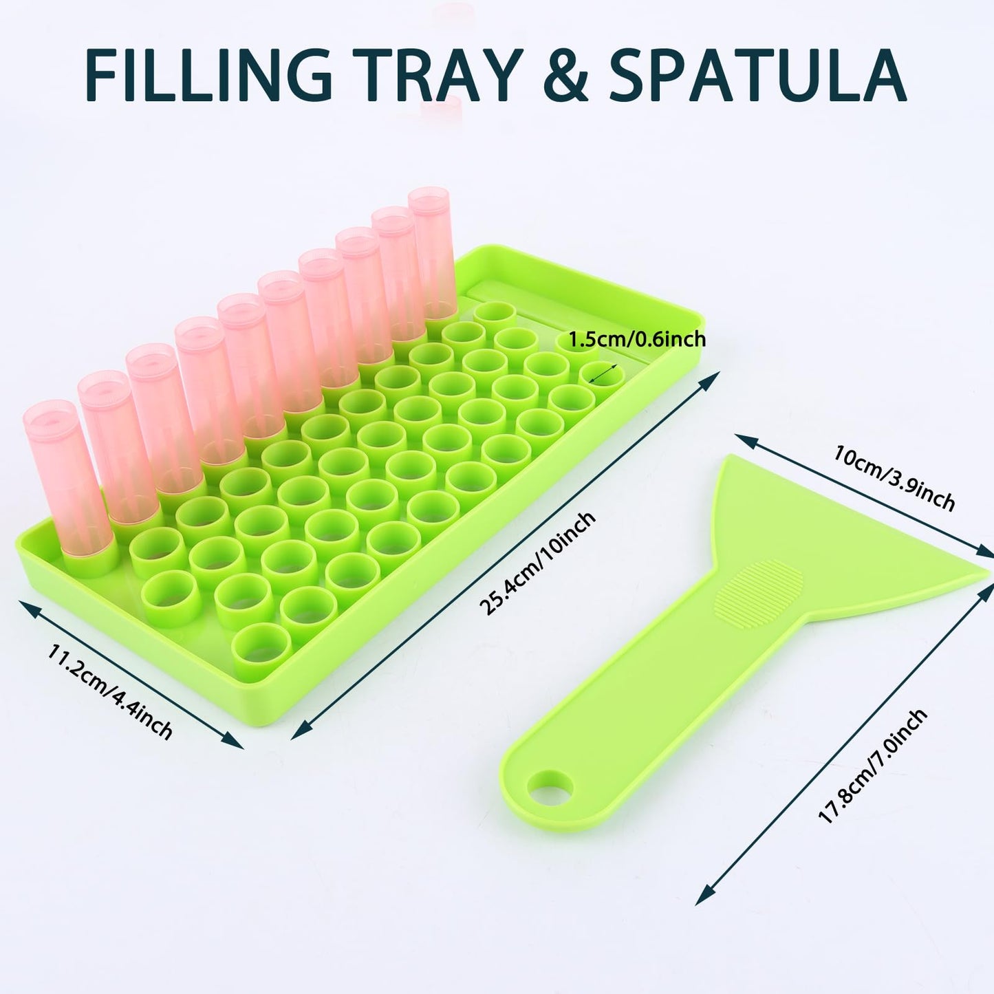 ACXFOND 100Pcs Lip Balm Tubes with Filling Tray and Spatula, 5ml (3/16 Oz) Empty Plastic Lip Gloss Balm Containers for DIY Homemade Lipsticks, Chapsticks and Homemade Solid Perfume