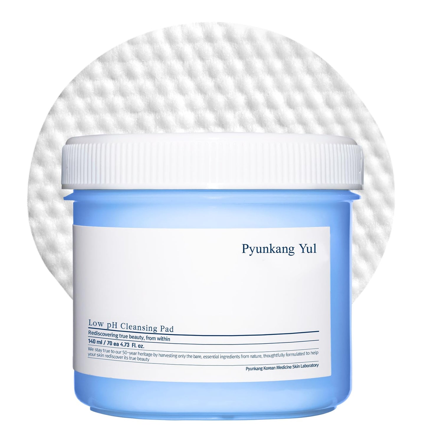 [PKY] PYUNKANG YUL Low pH Cleansing Pad, 140ml 70ea Makeup Cleansing Wipes Hypoallergenic and dermatologist-tested