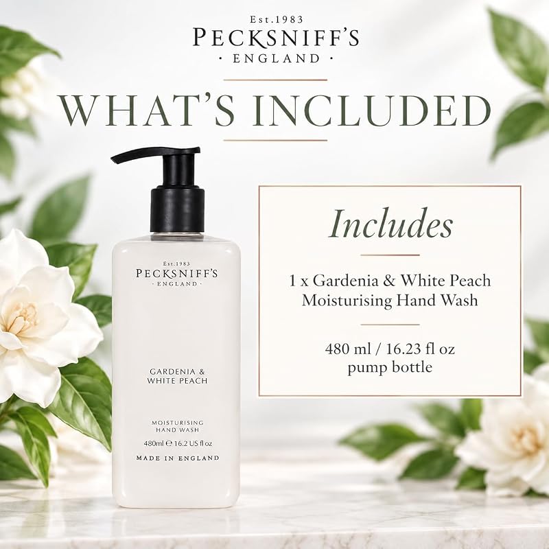 Gardenia & White Peach Hand Wash Liquid Soap 480 ml - Variation: Gardenia White Peach
