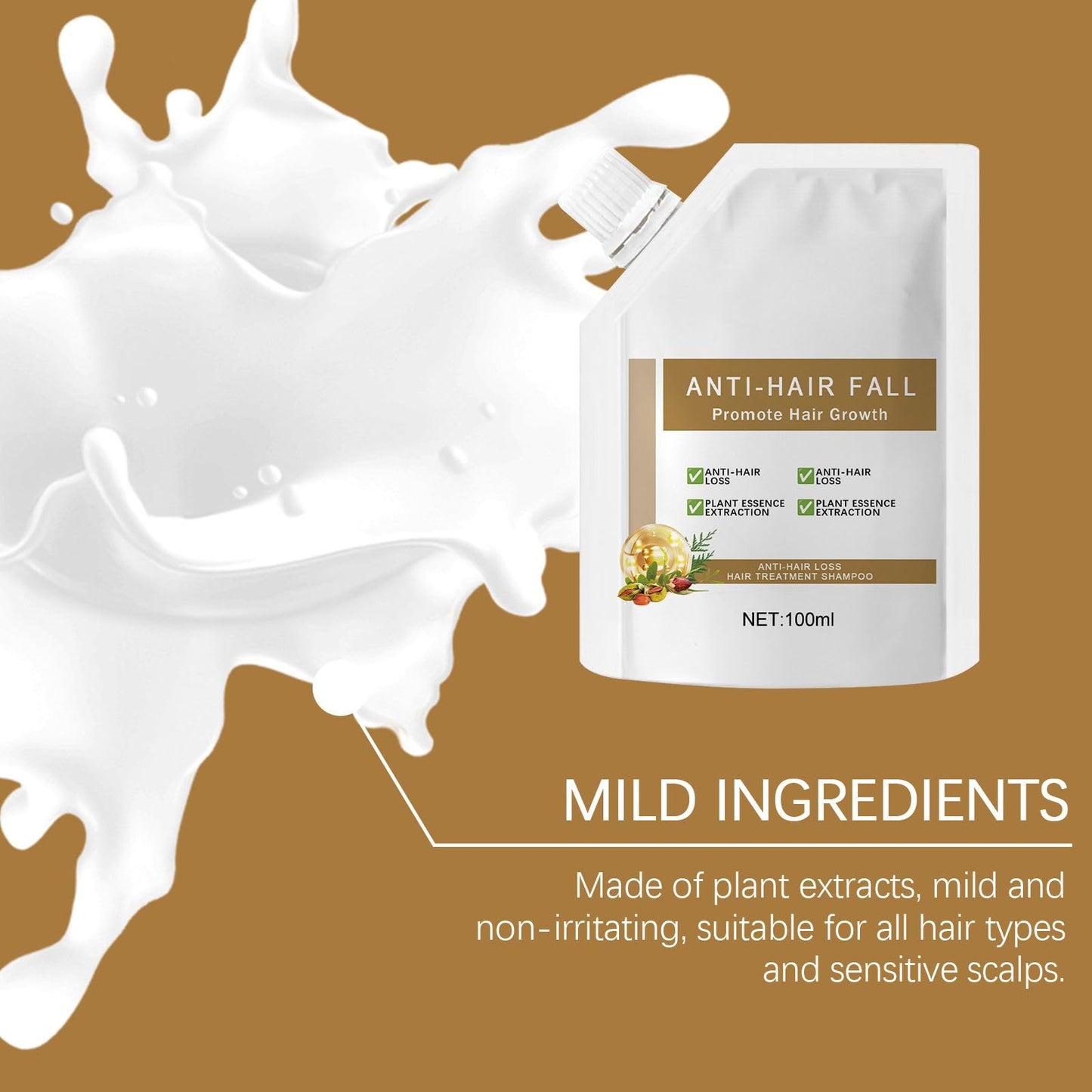 2Pcs Anti-Hair Fall Hair Loss Shampoo, Anti-Hair Fall Promote Hair Growth, Anti Hair Loss Shampoo, Moisturizing & Promoting Hair Growth, Suitable for All Hair Types (2PCS)