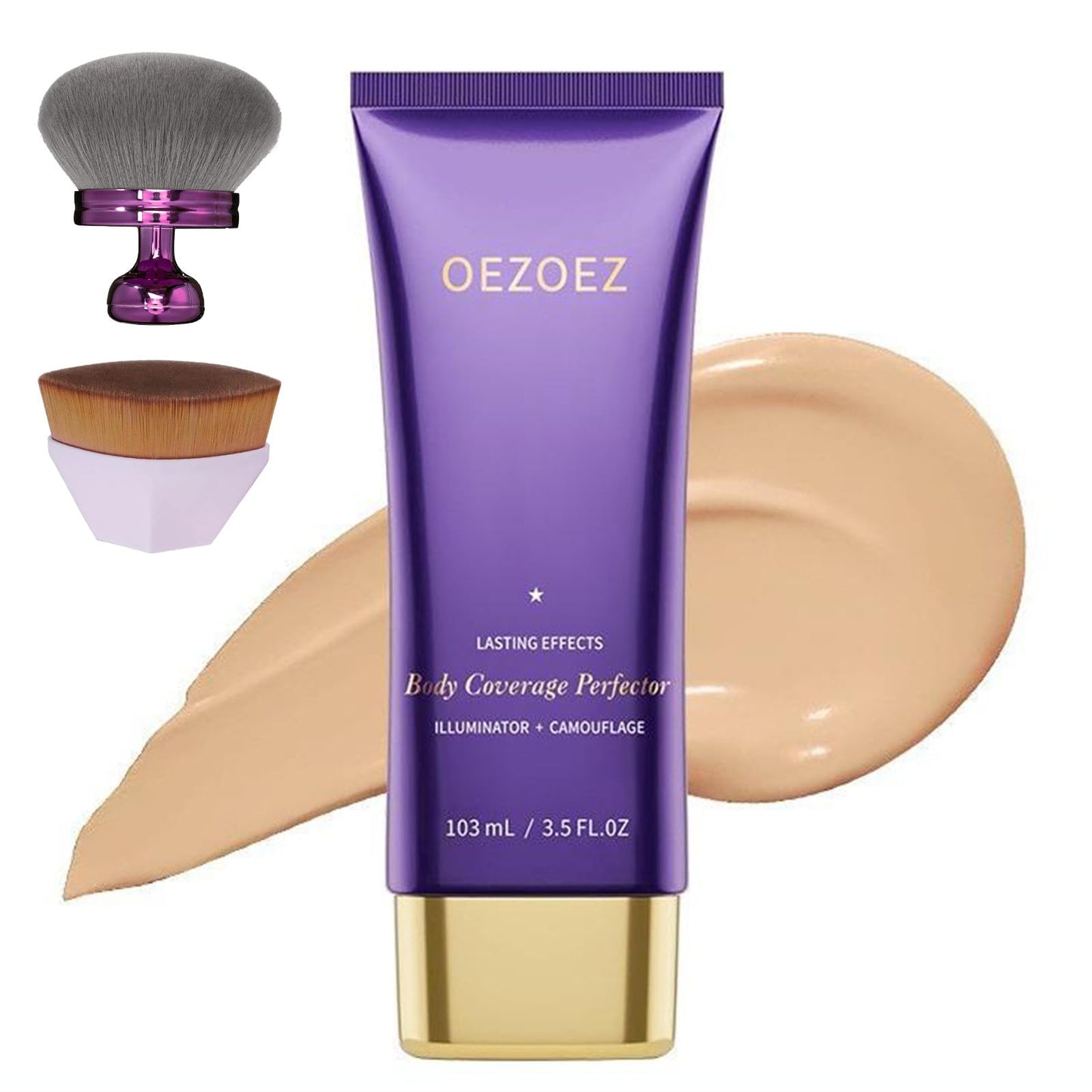 6 Colors Tattoo Cover Up Makeup with Brush – Waterproof Body and Leg Sleeve Foundation, Full Skin Coverage Bronzer & Scar Concealer Cosmetics (natural)