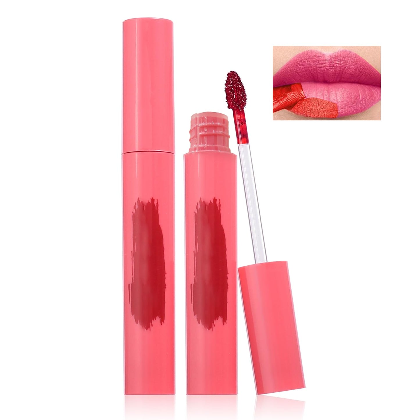 Ursoulney Peel Off Lip Liner - Lip Stain, Long-Lasting Moisturizing Waterproof Lip Stain Transfer-Proof with Matte Finish Stay on All Day (Rose, 1PCS)