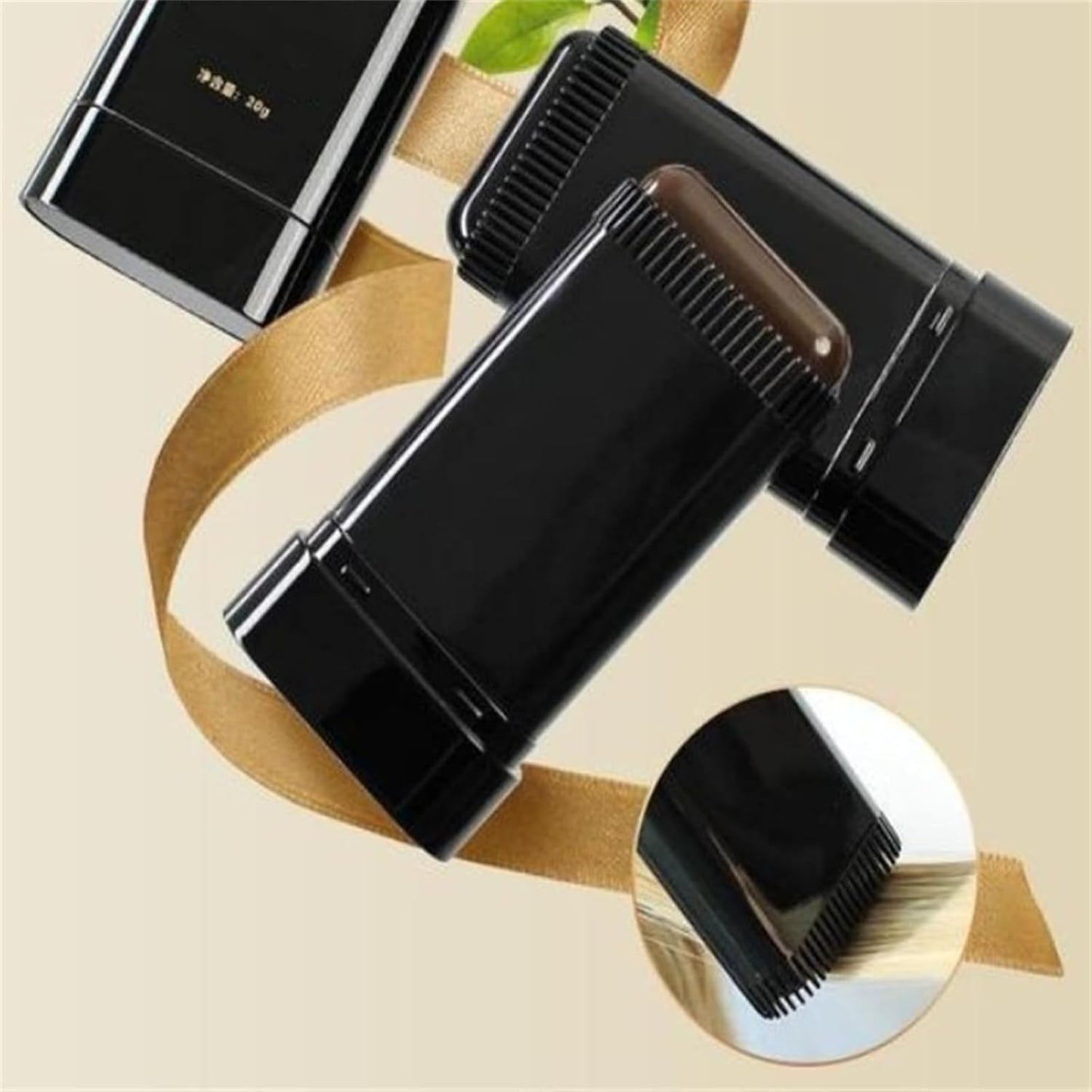 Bosuyo Ultimate Hair Dye Comb,Cautiecimal Portable Hair Dye Comb for Gray Hair Coverage, Portable Hair Color Touch-Up 𝐒𝐭𝐢𝐜𝐤 With Comb (2pcs * Black)