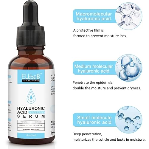 Anti Aging Vitamin C Serum Hyaluronic Acid Serum Set - with Hyaluronic Acid, Skin Care Set Boost Skin Collagen,Hydrate & Plump Skin, Anti Aging & Wrinkle Facial Serum