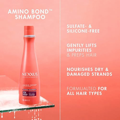 Amino Bond Shampoo & Conditioner Set for Damaged Hair - Bond Repair 13.5 oz 2 Pack