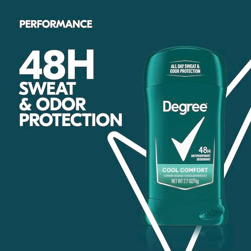 Degree Men Cool Comfort Antiperspirant Deodorant Stick - 2.7 oz. Pack of 6