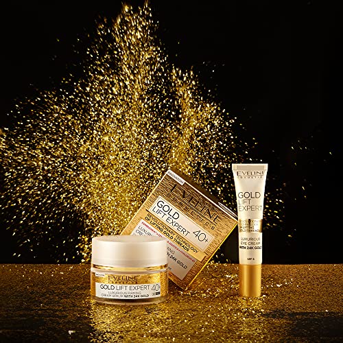 EVELINE COSMETICS GOLD LIFT EXPERT 40+ FACE FIRMING CREAM SERUM WITH 24K GOLD