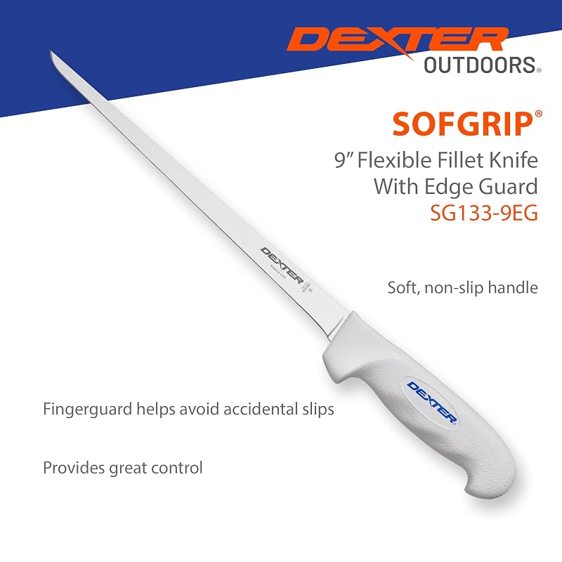 Dexter Outdoors 9" Flexible Fillet Knife with SOFGRIP & Edge Guard - Variation: 9" Flexible
