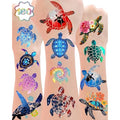 ANTING 180 Pieces Turtle Temporary Tattoos Turtle Themed Tattoos Stickers Party Decoration Supplies favors Body Art for Kids Adults
