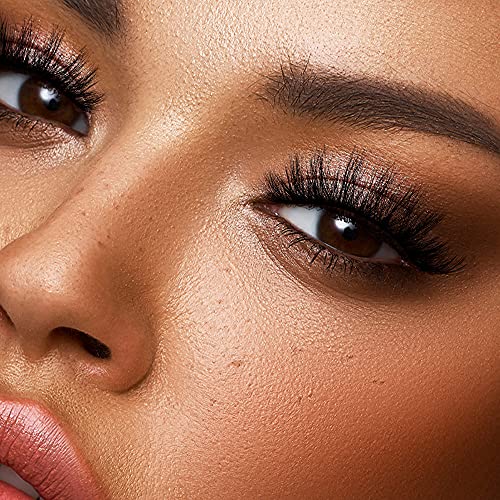 KISS Lash Couture Triple Push Up Collection, 3D Volume False Eyelashes with Triple Design Technology, Multi-Angles & Lengths, Reusable, Style 'Camisole', 1 Pair Fake Eyelashes