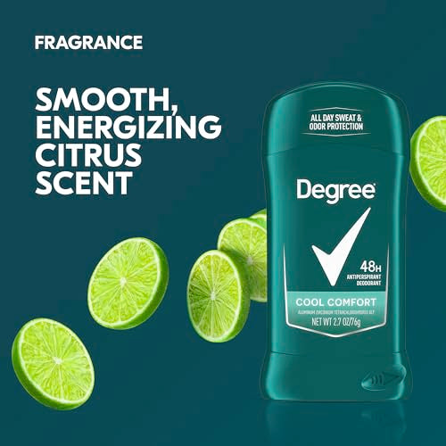 Degree Men Cool Comfort Antiperspirant Deodorant Stick - 2.7 oz. Pack of 6