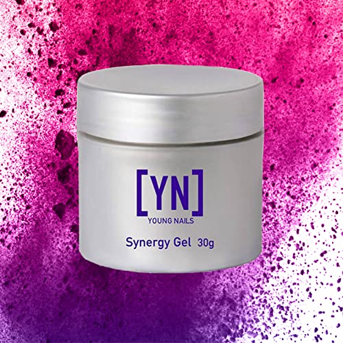 Young Nails Synergy Gel System Clear, 30g Hard Builder Gel, Strong Adhesion