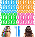 YEVYO 42 Pack Heatless Wave Curlers 17.7 Inch for Medium Long Hair - No Heat Styling